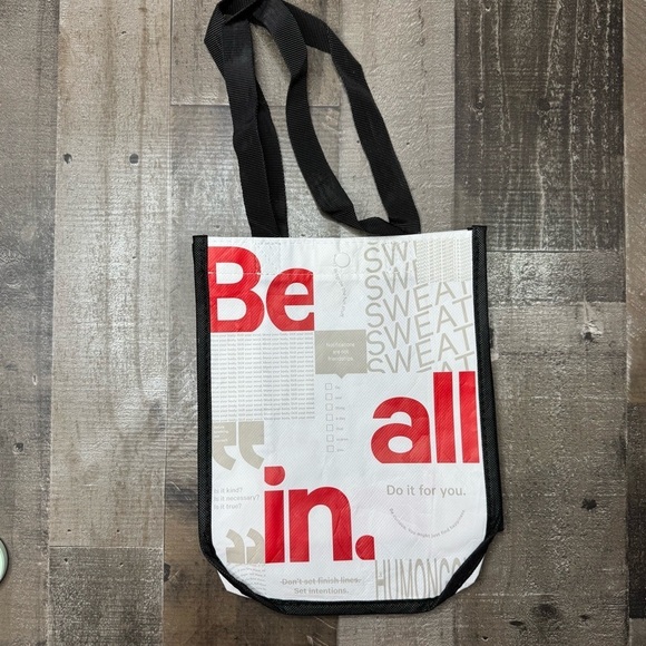 Lululemon Athletica Small Reusable Red and White Tote - Picture 8 of 8